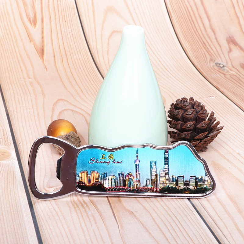 啤酒瓶開瓶器冰箱貼上海特色紀念品東方明珠酒啟子酒開旅遊紀念品-細節圖3