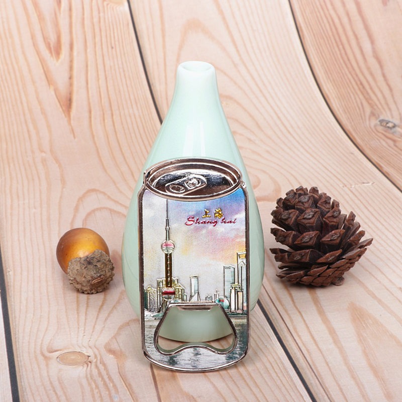 啤酒瓶開瓶器冰箱貼上海特色紀念品東方明珠酒啟子酒開旅遊紀念品-細節圖5