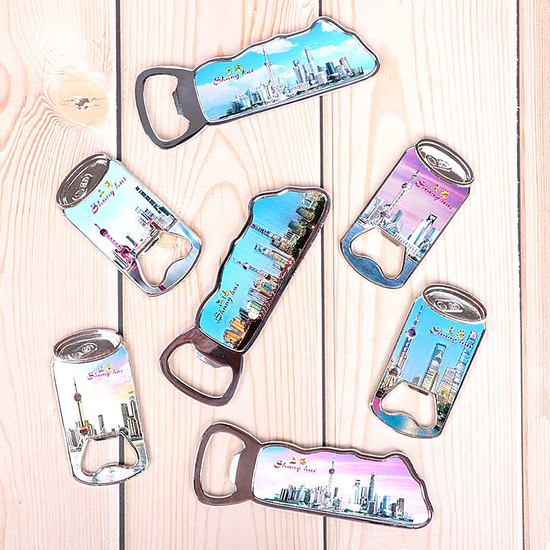 啤酒瓶開瓶器冰箱貼上海特色紀念品東方明珠酒啟子酒開旅遊紀念品-細節圖7