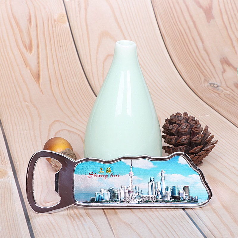 啤酒瓶開瓶器冰箱貼上海特色紀念品東方明珠酒啟子酒開旅遊紀念品-細節圖9