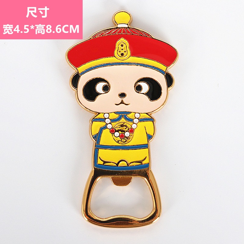 開瓶器冰箱貼磁鐵中國特色古代人物熊貓起瓶器啟子-細節圖2