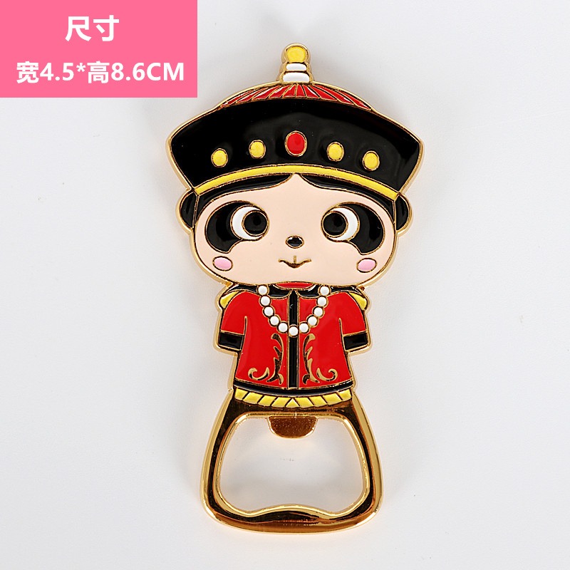 開瓶器冰箱貼磁鐵中國特色古代人物熊貓起瓶器啟子-細節圖3