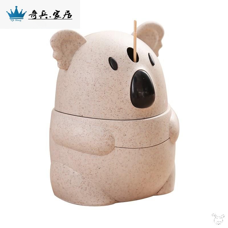 自動牙簽盒高檔個性牙簽桶簡約客廳牙簽罐創意按壓式牙簽筒坐家用-細節圖5