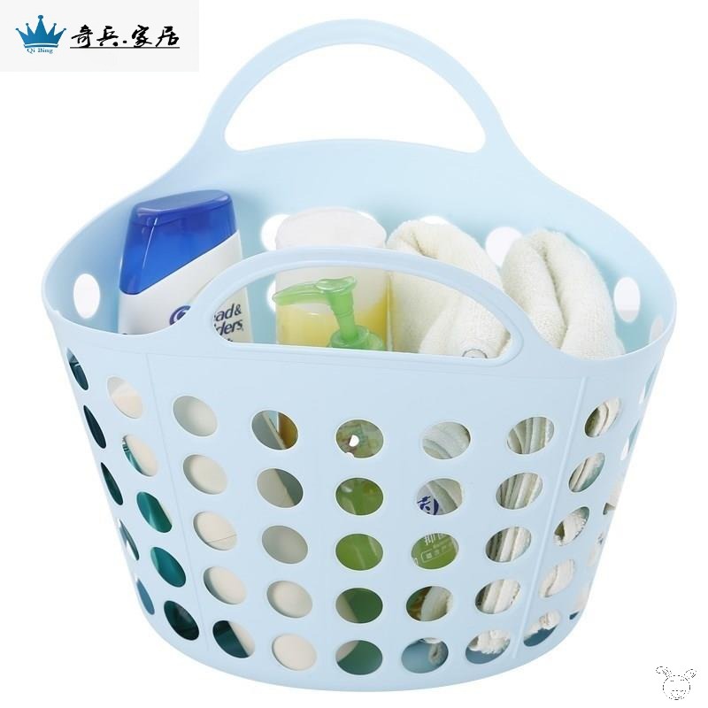 澡藍洗漱藍小號籃子洗浴籃手提籃浴室洗澡筐家用用品籃子籃女游泳-細節圖5