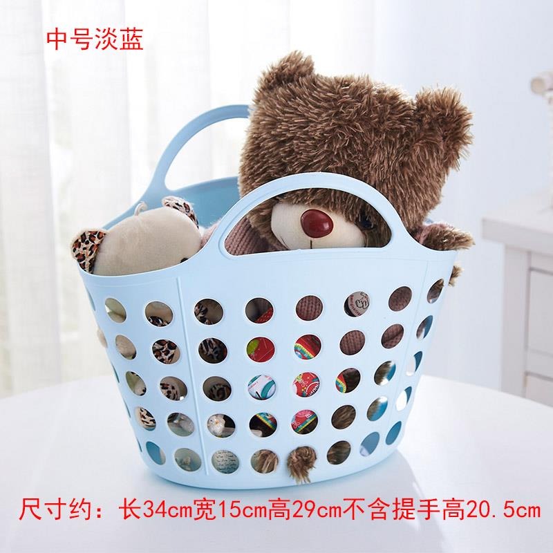 澡藍洗漱藍小號籃子洗浴籃手提籃浴室洗澡筐家用用品籃子籃女游泳-細節圖6