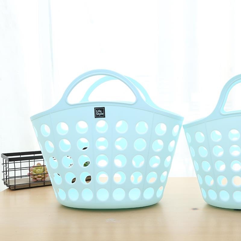 澡藍洗漱藍小號籃子洗浴籃手提籃浴室洗澡筐家用用品籃子籃女游泳-細節圖7