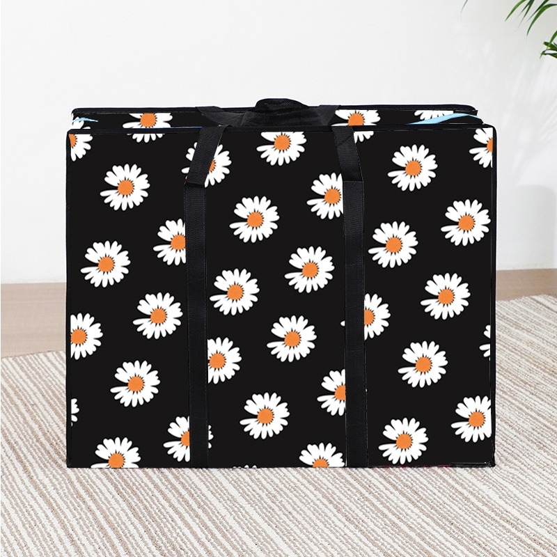 行李收納袋大容量好看裝衣服物整理袋大號袋手提袋編織打包搬家袋-細節圖10