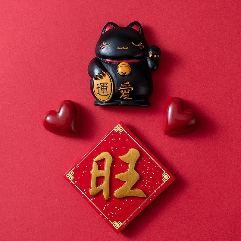 喜慶中國風冰箱貼裝飾磁貼一套磁鐵創意側面家居裝飾3d立體網紅-細節圖8