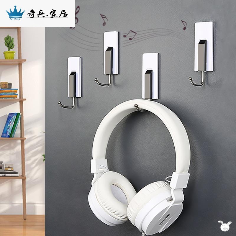 。裝修房門進門塑料鋼琴粘鉤強力承重掛鉤洗手間鍵盤加固臥室入-細節圖2