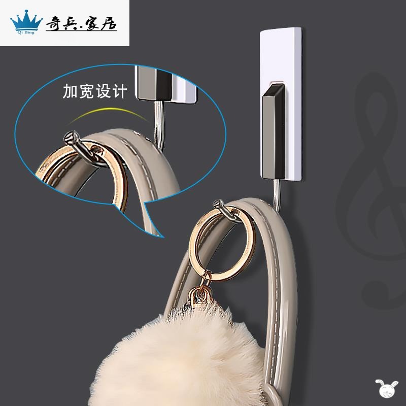 。裝修房門進門塑料鋼琴粘鉤強力承重掛鉤洗手間鍵盤加固臥室入-細節圖4