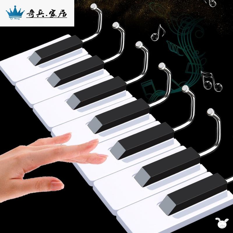 。裝修房門進門塑料鋼琴粘鉤強力承重掛鉤洗手間鍵盤加固臥室入-細節圖5