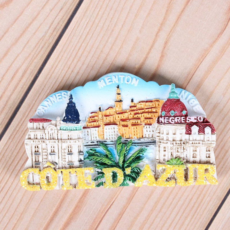 歐式國外冰箱貼法國巴黎特塔凱旋門聖心大教堂立體造型出國紀念品-細節圖10