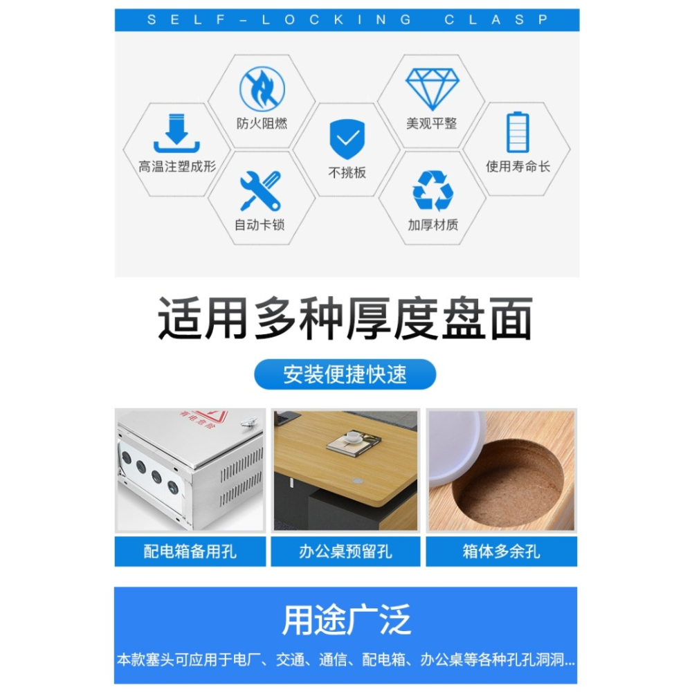 圓形管塞傢俱椅凳腳課桌椅腳墊腳套尼龍塑料孔塞橡膠皮堵塞頭-細節圖10