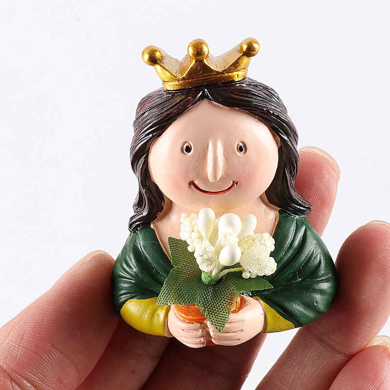 創意可愛人物磁性冰箱貼立體蒙娜麗莎吹泡泡磁力貼吸鐵石-細節圖2