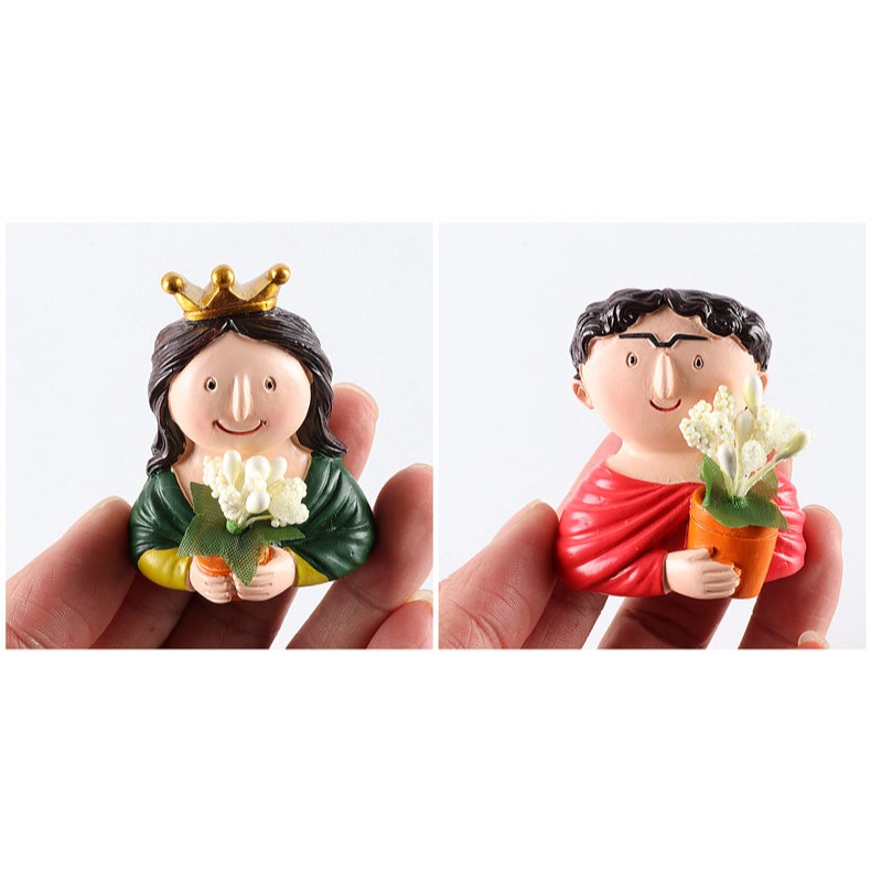 創意可愛人物磁性冰箱貼立體蒙娜麗莎吹泡泡磁力貼吸鐵石-細節圖9