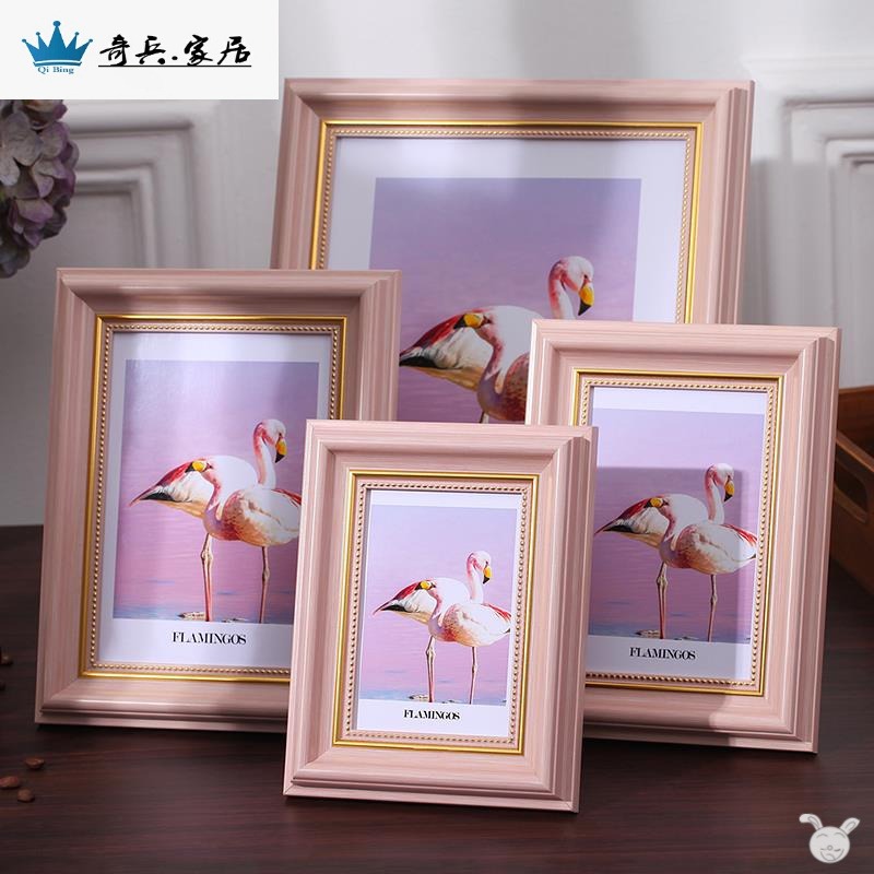 洗照片配相框北歐風牀頭櫃擺件十寸的相框擺臺精緻小清新桌擺飾品-細節圖2