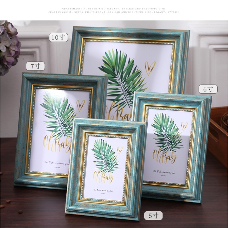 洗照片配相框北歐風牀頭櫃擺件十寸的相框擺臺精緻小清新桌擺飾品-細節圖8