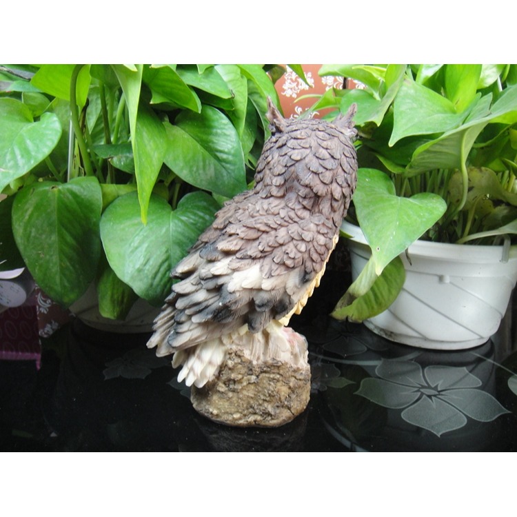 。仿真貓頭鷹 驅鳥用嚇鳥 戶外 防鳥驅鳥鷹果園多肉陽臺擺件。-細節圖8