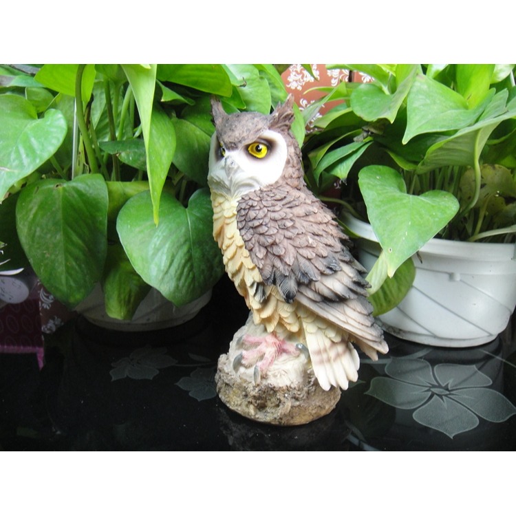 。仿真貓頭鷹 驅鳥用嚇鳥 戶外 防鳥驅鳥鷹果園多肉陽臺擺件。-細節圖10