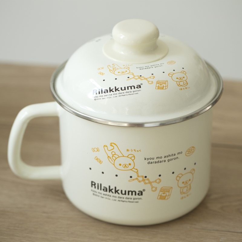 可愛帶蓋泡方便麪碗帶把宿舍學生陶瓷碗大號湯碗家用飯碗-細節圖3