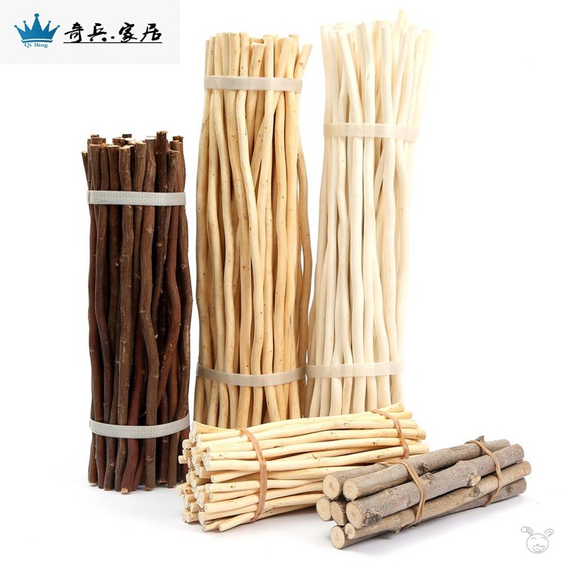 樹枝diy手工材料幼兒園墻面創意裝飾天然乾枯枝長短原木段幹樹枝-細節圖5