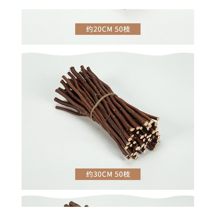 樹枝diy手工材料幼兒園墻面創意裝飾天然乾枯枝長短原木段幹樹枝-細節圖8