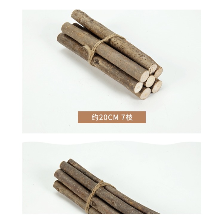 樹枝diy手工材料幼兒園墻面創意裝飾天然乾枯枝長短原木段幹樹枝-細節圖10