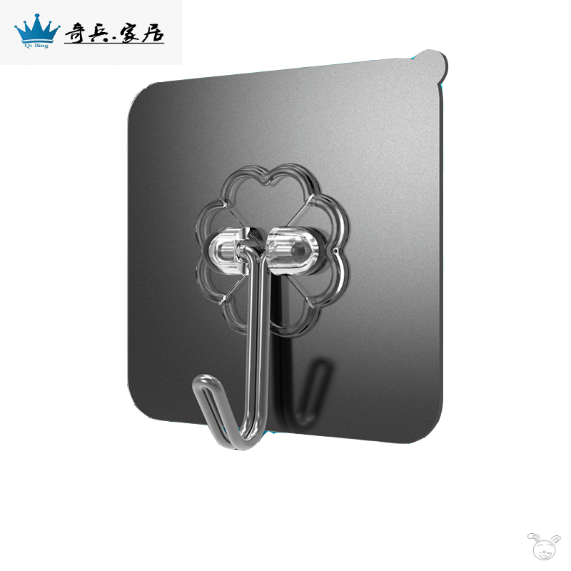 粘鉤強力粘膠釣貼玻璃不粘家用粘貼式鉤子超強墻壁承重勾自粘掛鉤-細節圖5