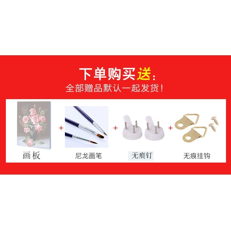 人物油畫數學油彩畫手工diy數字背景墻畫繪畫大幅填色手繪少女厚-細節圖10