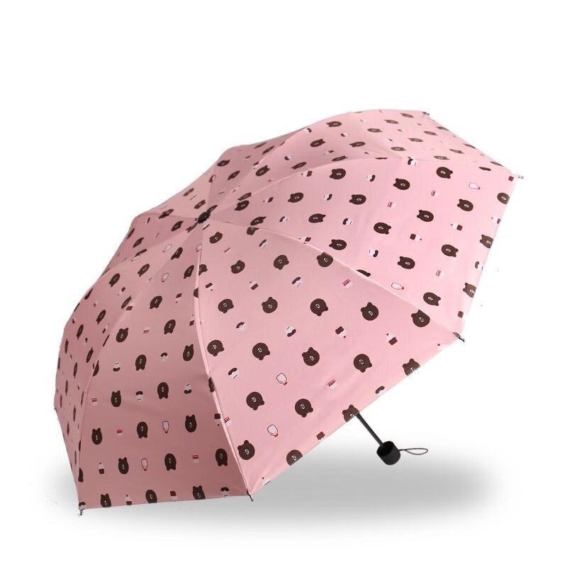 太陽傘防曬防紫外線男女遮陽小巧便攜超輕折疊晴雨傘兩用三折傘男-細節圖3