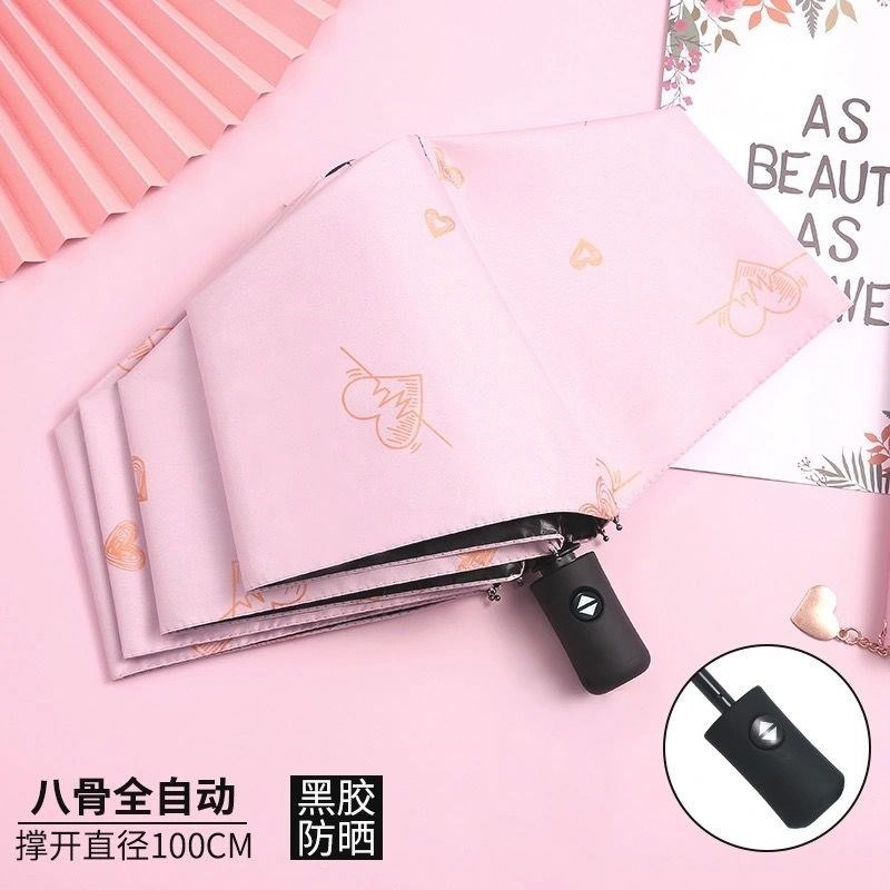 太陽傘防曬防紫外線男女遮陽小巧便攜超輕折疊晴雨傘兩用三折傘男-細節圖4
