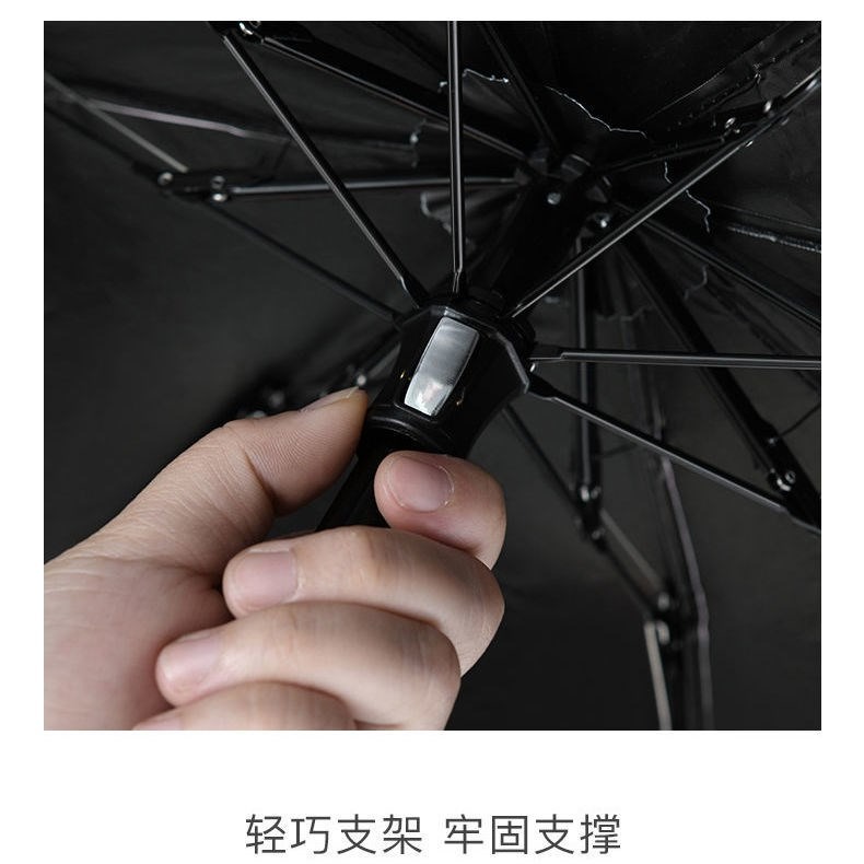 膠囊太陽傘女防曬防紫外線遮陽晴雨傘兩用迷你五折疊超輕小巧便攜-細節圖5