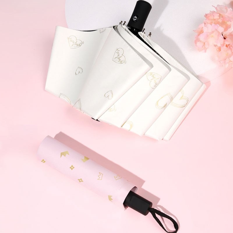 全自動晴雨傘女男太陽傘防曬防紫外線折疊小清新遮陽傘兩用ins傘-細節圖3