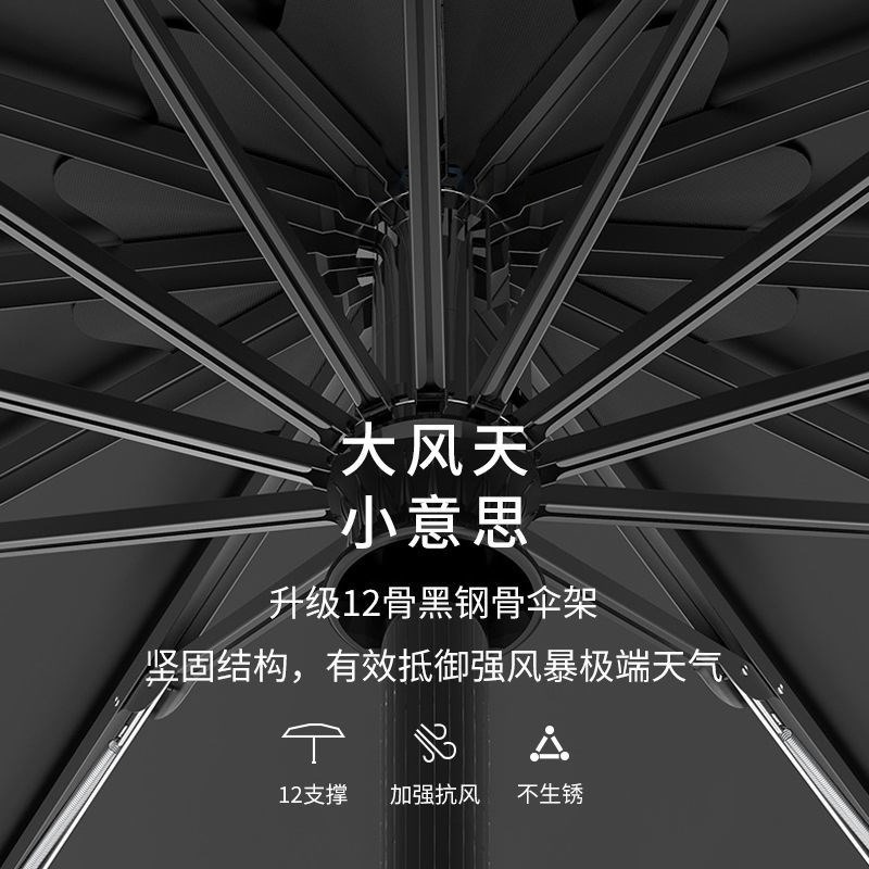 雨傘折疊全自動大號雙人晴雨兩用太陽傘防曬防紫外線女學生遮陽傘-細節圖3