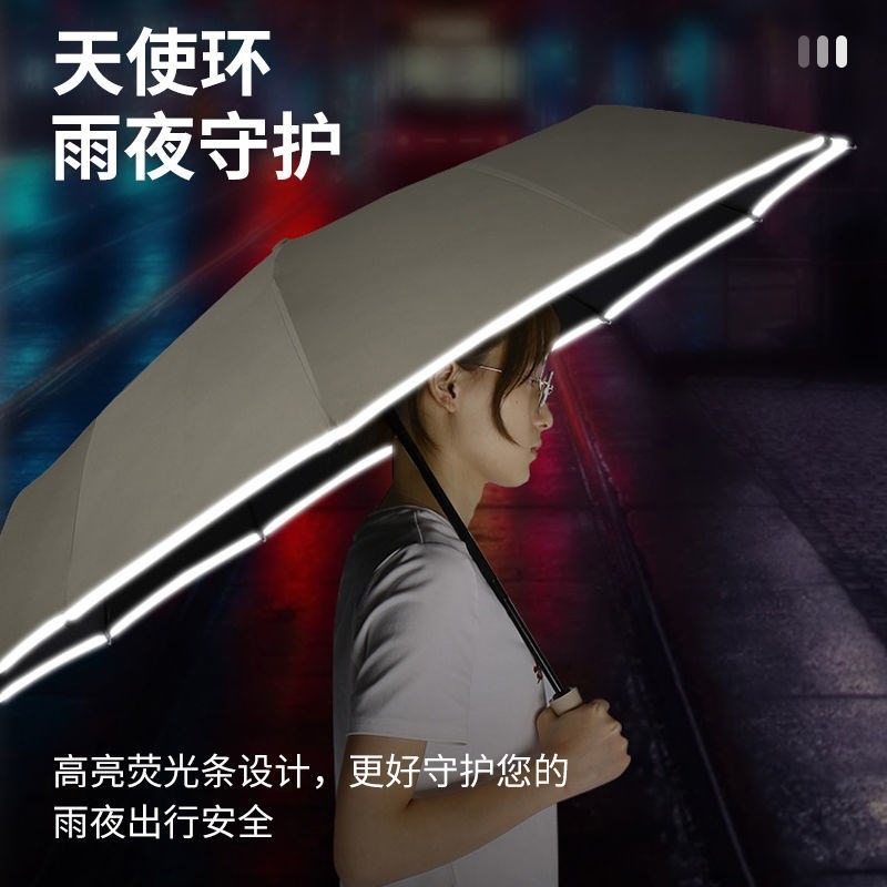 雨傘折疊全自動大號雙人晴雨兩用太陽傘防曬防紫外線女學生遮陽傘-細節圖5