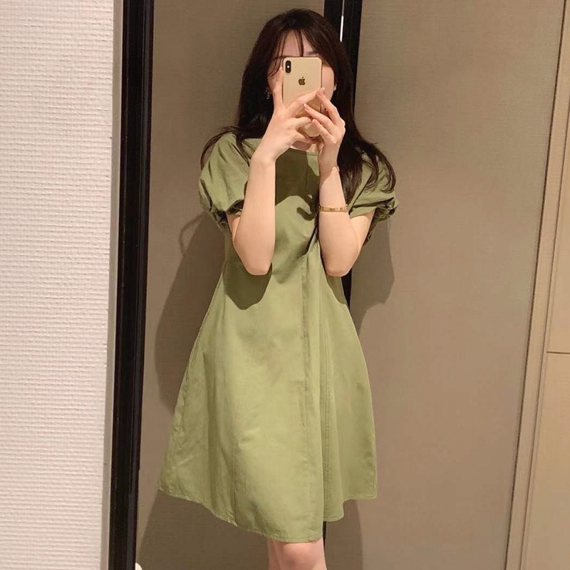 年新款夏季設計高級感小眾別致收腰小黑裙法式茶歇連衣裙子女-細節圖2