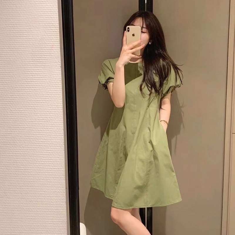 年新款夏季設計高級感小眾別致收腰小黑裙法式茶歇連衣裙子女-細節圖4