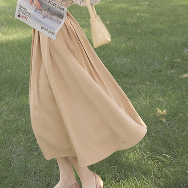 年新款女長裙法式赫本風套裝茶歇碎花連衣裙子春夏設計感小眾-細節圖5