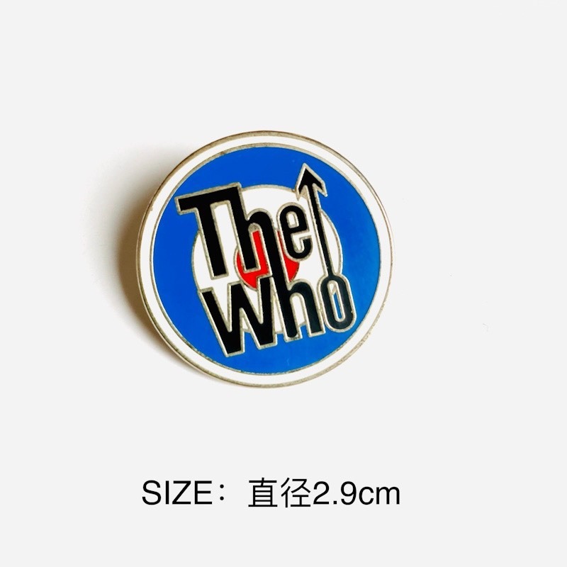 槍炮與玫瑰樂隊徽章復古搖滾槍花LOGO標志胸針THEWHO誰人樂隊-細節圖4