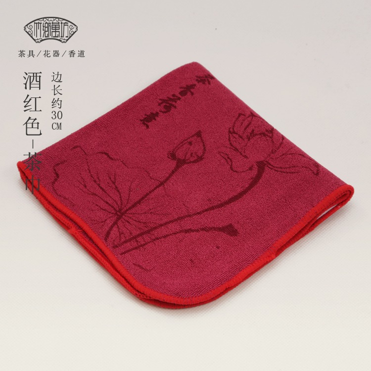 日式雙層純棉麻布茶巾 超柔素色吸水加厚養壺巾 潔方功夫茶席配件-細節圖6