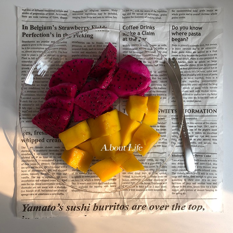 「About Life」北歐純透明圓形鋼化玻璃盤甜品盤點心盤家用可微波-細節圖10