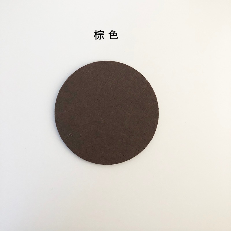 「About Life」創意自制毛氈杯墊北歐風簡約家用圓形餐墊棕/綠/藍-細節圖6