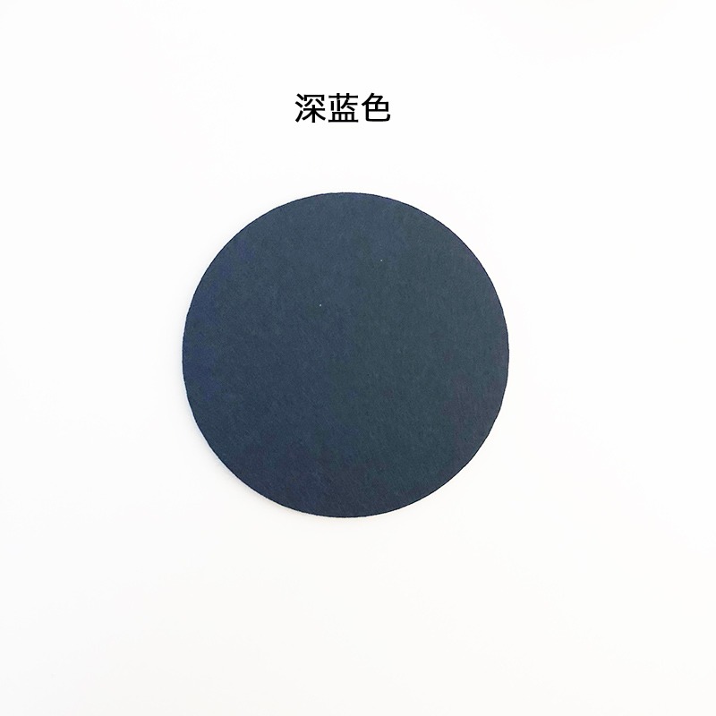 「About Life」創意自制毛氈杯墊北歐風簡約家用圓形餐墊棕/綠/藍-細節圖8