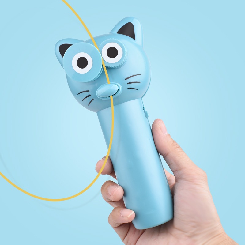 網紅同款繩子發射器玩具解壓男孩女孩4歲6空中飛行逗貓逗狗高速-細節圖2