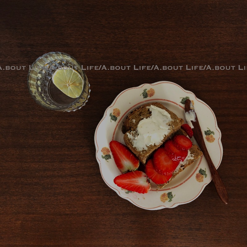 「About Life」出口復古vintage做舊美式田園風花朵陶瓷ins甜品盤-細節圖4