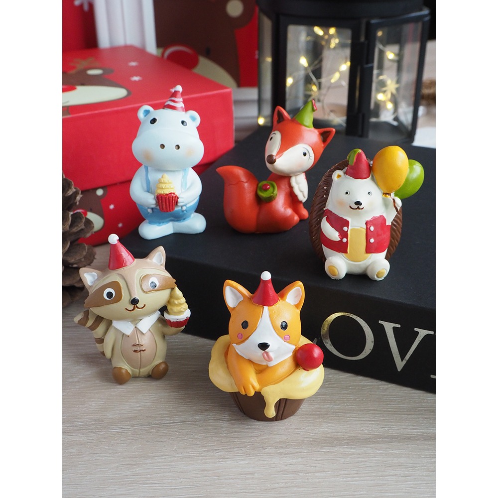 zakka仰望星空擺件小動物裝飾品禮物盒女孩生新年禮物兒童小禮品-細節圖3