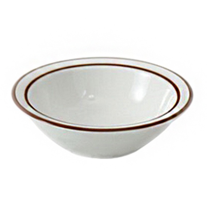 「About Life」復古棕色邊線條陶瓷碗ins同款酸奶碗燕麥早餐碗-細節圖5