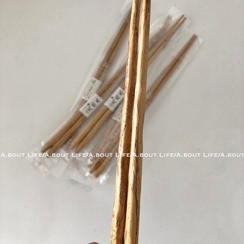 「About Life」日本小森林電影同款 螺旋筷 防滑 日式慄木原木色-細節圖2