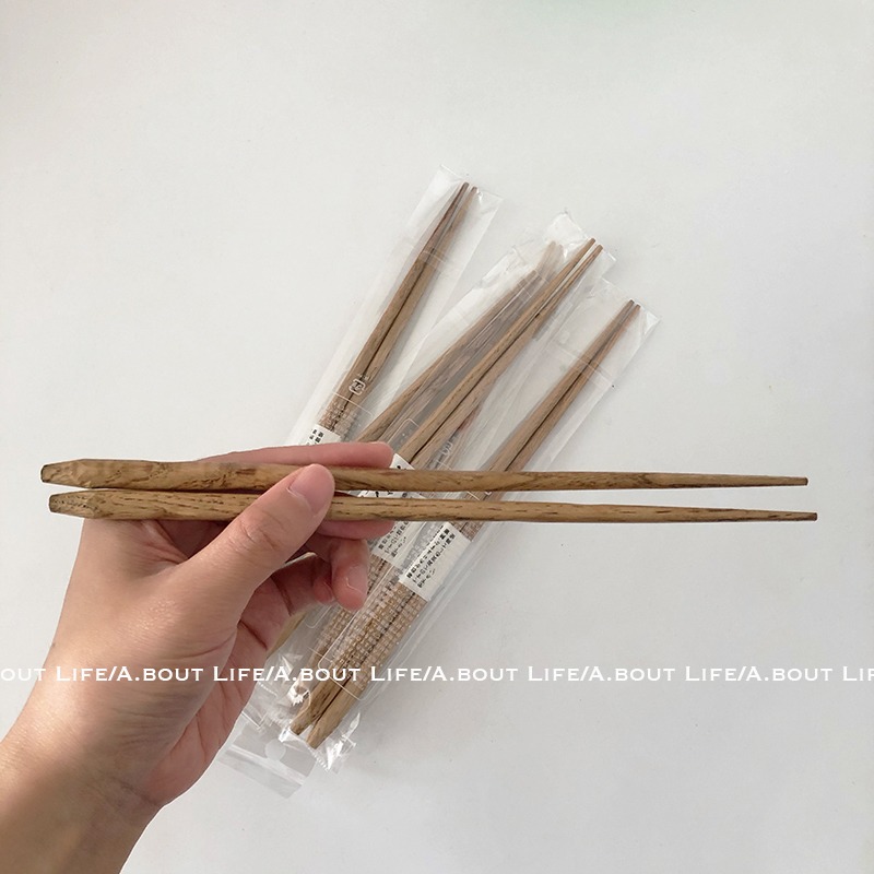 「About Life」日本小森林電影同款 螺旋筷 防滑 日式慄木原木色-細節圖3