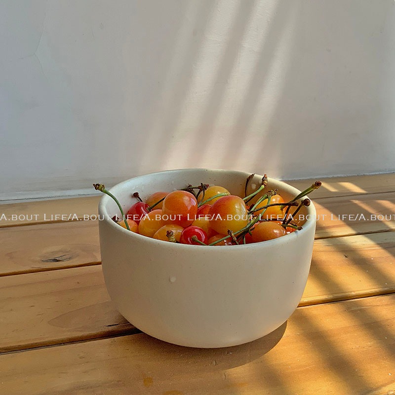 About Life-韓式拌飯碗圓潤豎邊碗ins風湯碗家用大號沙拉碗泡麪碗-細節圖4